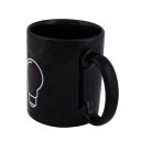 Magic Bulb Discoloration Ceramic Coffee Mug Heat Sensitiv