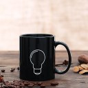 Magic Bulb Discoloration Ceramic Coffee Mug Heat Sensitiv