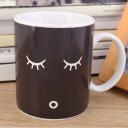 Magic Good Morning Discoloration Ceramic Coffee Mug Heat Sensitive Changing