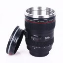 Camera Lens Stainless Steel Cup 24-105 Coffee Tea Travel Mug Thermos & Lens Lid