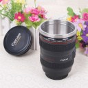 Camera Lens Stainless Steel Cup 24-105 Coffee Tea Travel Mug Thermos & Lens Lid