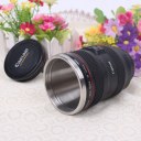 Camera Lens Stainless Steel Cup 24-105 Coffee Tea Travel Mug Thermos & Lens Lid