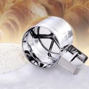 1pc Stainless Steel Cup Shape Flour Sieve Bolt manual Sugar Shaker Kitchen Tool