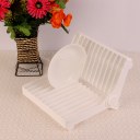 Kitchen Foldable Dish Plate Drying Rack Organizer Drainer Plastic Storage Holder