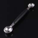 Stainless Steel Cook Dual Double Melon Baller Ice Cream Scoop Fruit Spoon