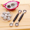 Stainless Steel Cook Dual Double Melon Baller Ice Cream Scoop Fruit Spoon