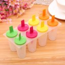 8 Cell Round Shape DIY Ice Cream Frozen Popsicle Maker Mold Icepop