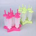 6 Cell Star Shape DIY Ice Cream Frozen Popsicle Maker Mold Icepop Block