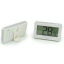 White Digital Electronic Fridge Freezer Room Thermometer With Magnet Hook