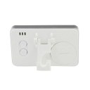 White Digital Electronic Fridge Freezer Room Thermometer With Magnet Hook