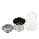 Stainless Steel Salt Pepper Mill Grinder Seasoning Home Kitchen Tools with Stand