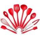 10Pcs/set Silicone Heat Resistant Kitchen Cooking Utensils Non-Stick Baking Tool