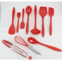 10Pcs/set Silicone Heat Resistant Kitchen Cooking Utensils Non-Stick Baking Tool