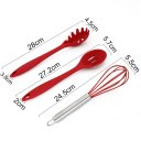 10Pcs/set Silicone Heat Resistant Kitchen Cooking Utensils Non-Stick Baking Tool