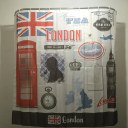 Booth Big Ben Clock Family Bathroom Shower Curtain Simple Polyester Ring Pull