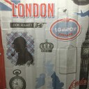 Booth Big Ben Clock Family Bathroom Shower Curtain Simple Polyester Ring Pull