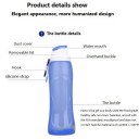 Foldable Water Bottle Leak Proof Silicone Sports Bottle Outdoor Foldable Bottles