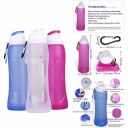 Foldable Water Bottle Leak Proof Silicone Sports Bottle Outdoor Foldable Bottles