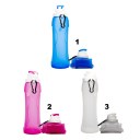 Foldable Water Bottle Leak Proof Silicone Sports Bottle Outdoor Foldable Bottles