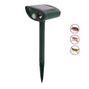 Solar Power Ultrasonic Signals Animal Repeller Outdoor Bird Mouse Expeller Green