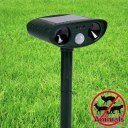 Solar Power Ultrasonic Signals Animal Repeller Outdoor Bird Mouse Expeller Green