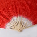 Hand Made Colorful Belly Dance Dancing Silk Bamboo Long Fans Veils 4 Colors