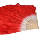 Hand Made Colorful Belly Dance Dancing Silk Bamboo Long Fans Veils 4 Colors