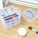 Transparent Plastic Makeup Organizer Boxes Travel Storage Case Portable