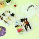 Transparent Plastic Makeup Organizer Boxes Travel Storage Case Portable