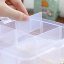 Transparent Plastic Makeup Organizer Boxes Travel Storage Case Portable