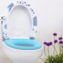 1xBathroom Warmer Toilet Seat Pad Mat+1 x Soft Closestool Washable Lid Top Cover