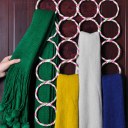 Multi-use 28 Ring Clothes Tie Belt Scarf Hanger Holder Rack Organise hanger Hook