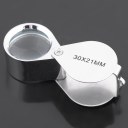 Silver eye magnifying glass High Quality 30x21mm Jeweler Loupe Hot Selling