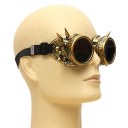 Rivet Vintage Steampunk Goggles Glasses Welding Punk Cosplay Brass