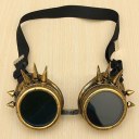 Rivet Vintage Steampunk Goggles Glasses Welding Punk Cosplay Brass