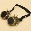 Rivet Vintage Steampunk Goggles Glasses Welding Punk Cosplay Brass