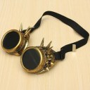 Rivet Vintage Steampunk Goggles Glasses Welding Punk Cosplay Brass