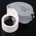 40X 25mm portable power jeweler loupe led loop magnifier glass lighted