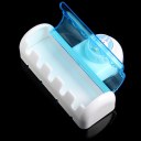 Home Bathroom Toothbrush SpinBrush Suction Holder Stand Rack Plastic Set 5 Bin 