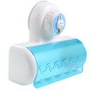 Home Bathroom Toothbrush SpinBrush Suction Holder Stand Rack Plastic Set 5 Bin 