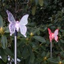 Pack of 2 Solar LED Color-Changing Butterfly Garden Stake Light Lawn Decoration