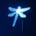 Solar Powered LED Color Changing Dragonfly Stake Light Garden Decoration