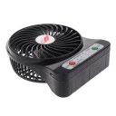 Multifunctional Rechargeable USB Fan mini Portable Cooling Fan Black