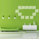 Maze Mirror Style Removable Decal Art Wall Sticker Home Decoration