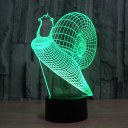 3D Night Lamp Colorful Snail Shape Touch Control Light 7 Colors Change USB LED