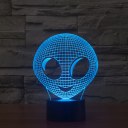 3D Night Lamp Colorful Alien Shape Touch Control Light 7 Colors Change USB LED