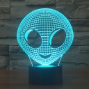 3D Night Lamp Colorful Alien Shape Touch Control Light 7 Colors Change USB LED