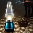 Blowing Control Table Lamp USB Rechargeable LED Kerosene Desk Lamp Retro Style