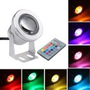 Stainless steel Underwater LED Spot Light Remote Control Gradual Change Lamp