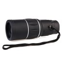 Portable Dual Handheld 16x52 Single Tube Telescope Optical Zoom Tourism Black